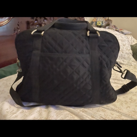 Vera Bradley Bags Vera Bradley Black Quilted Weekender Lined With